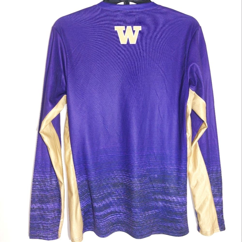 NWT Adidas Washington Huskies Training Shirt Women Medium Purple Sample - Picture 7 of 12